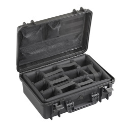 Valise étanche BAGAMAX PNR-430 coloris noir avec diviseurs rembourrés