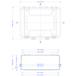 Dimensions de la valise étanche BAGAMAX PNR-430
