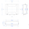 Dimensions de la Valise étanche BAGAMAX PNR-465H125