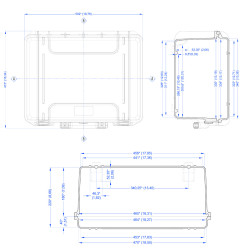 Dimensions de la Valise étanche BAGAMAX PNR-465H220