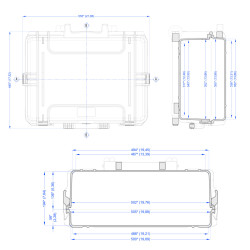 Dimensions de la valise étanche BAGAMAX PNR-505