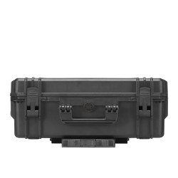 Valise étanche BAGAMAX PNR-505 coloris noir avec trolley vue de face