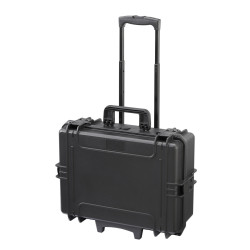 Valise étanche BAGAMAX PNR-505 coloris noir avec trolley fermée