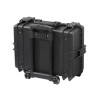Valise étanche BAGAMAX PNR-505 coloris noir avec trolley vue de derrière