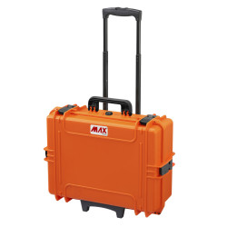Valise étanche BAGAMAX PNR-505 coloris orange avec trolley