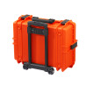Valise étanche BAGAMAX PNR-505 coloris orange avec trolley vue de derrière
