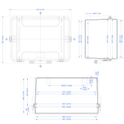 Dimensions de la Valise étanche BAGAMAX PNR-505H280