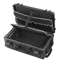 Valise étanche BAGAMAX PNR-520 trolley avec mallette à outils avec chariot coloris noir