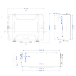Dimensions de la valise étanche BAGAMAX PNR-540H190