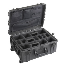Valise étanche BAGAMAX PNR-540H245 avec diviseurs rembourrés et  organisateur de couvercle avec trolley