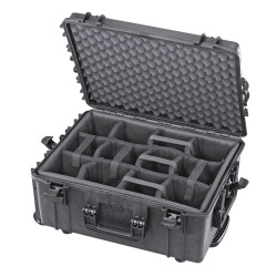 Valise étanche BAGAMAX PNR-540H245 avec diviseurs rembourrés et trolley