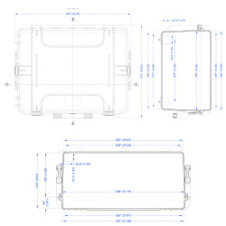 Dimensions de la Valise étanche BAGAMAX PNR-540H245