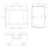 Dimensions de la valise étanche BAGAMAX PNR-615