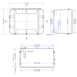 Dimensions de la Valise étanche BAGAMAX PNR-820