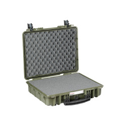 Valise Étanche BAGETANCHE EXPLORER 4412HL coloris vert armée avec mousse prédécoupée