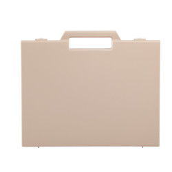 Valise plastique BAGACASE Gaggione Classic R04 coloris beige de face