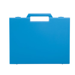 Valise plastique BAGACASE Gaggione Classic R04 coloris bleu de face