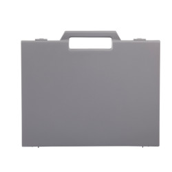 Valise plastique BAGACASE Gaggione Classic R04 coloris gris clair de face