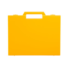 Valise plastique BAGACASE Gaggione Classic R04 coloris jaune de face