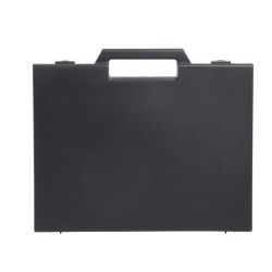 Valise plastique BAGACASE Gaggione Classic R04 coloris noir de face