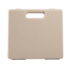 Valise plastique BAGACASE Gaggione Rétro A01 coloris beige vue de face