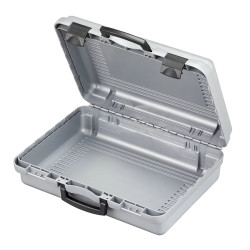 Valise rigide BAGAMAX PNR-160VP48 coloris gris ouverte