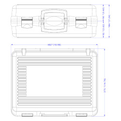 Dimensions de la valise rigide BAGAMAX PNR-184VP48 coloris