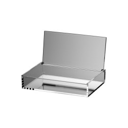 Valise plastique BAGACASE Gaggione Chic Cristal CR700 ouverte