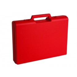 376x269x73 mm Valise plastique Rouge (lot de 10)