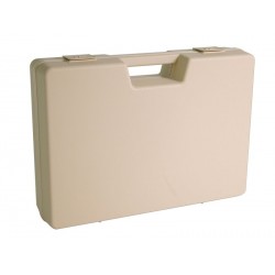 x4 mallettes en plastique beige B01