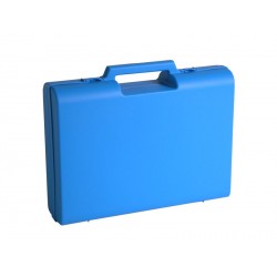 x10 mallettes en plastique bleue D04