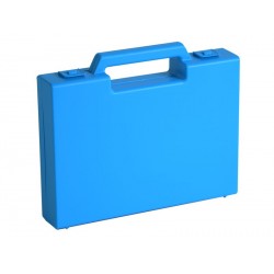 20 x valises plastiques bleues 222x160x39 mm