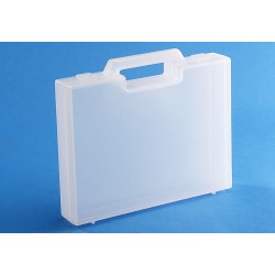 x20 valises plastiques transparentes 260x197x45 mm