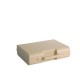 Jeux de 5 mallettes plastique beige D02