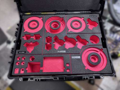 Un aménagement mousse bicolore pour une protection sur mesure